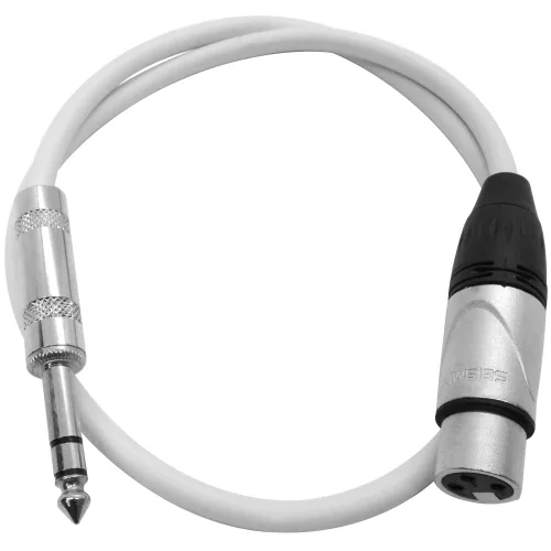 Miniatura 8 de Seismic Audio - SATRXL-F2 - Cable de conexión XLR naranja de 2 pies hembra a 1/4" TRS