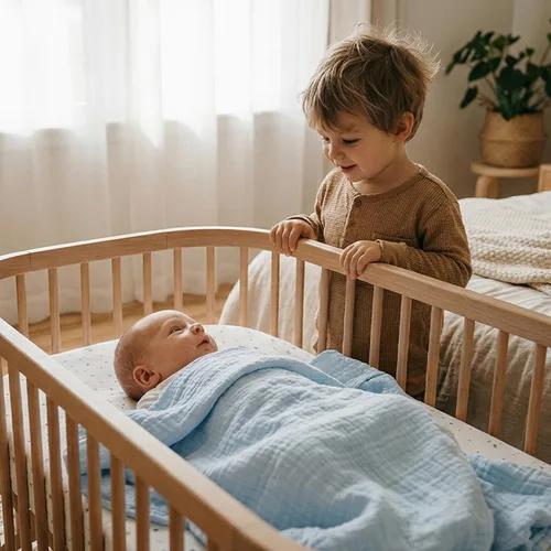 Miniatura 3 de GLLQUEN BABY Mantas de muselina para envolver al bebé, paquete de 3 mantas de recepción para niños y niñas recién nacidos, manta para envolver al