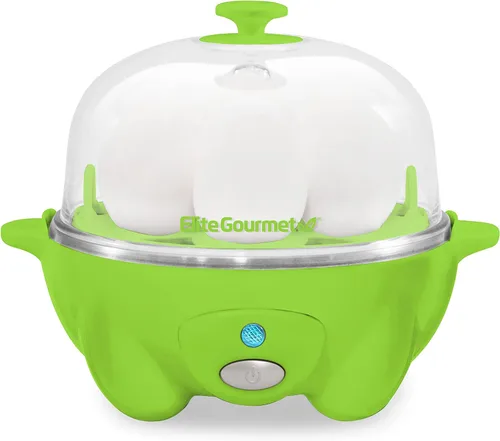 Miniatura 9 de Elite Gourmet Hervidor de huevo fácil Verde azulado