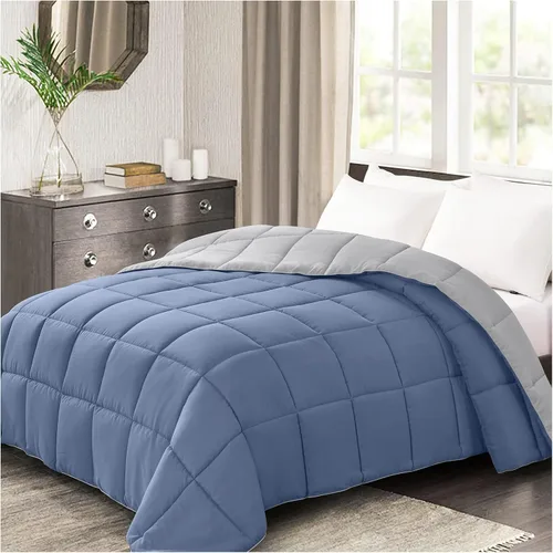 Miniatura 7 de Homelike Moment Edredón tamaño King – Inserto de edredón púrpura, relleno alternativo de plumón, cama tamaño King, ropa de cama ligera, acolchada