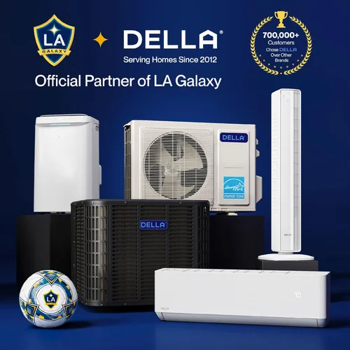 Miniatura 7 de DELLA 28K BTU ODU 3 zonas (3 x 9K BTU), 20 SEER2 208-230 V enfría hasta 1200 pies cuadrados, funciona con Alexa y Wifi, eficiencia energética, mini