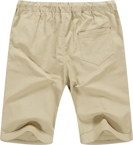 Miniatura 2 de Sailwind Pantalones cortos de lino para hombre, estilo casual, con cordón, para playa