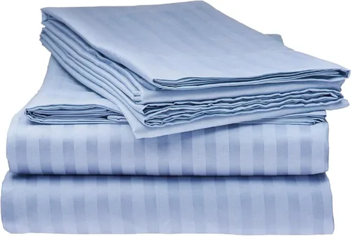 Miniatura 21 de Juego de sábanas de algodón 100 % 6 piezas de 400 hilos de lujo juego de sábanas para cama (color)