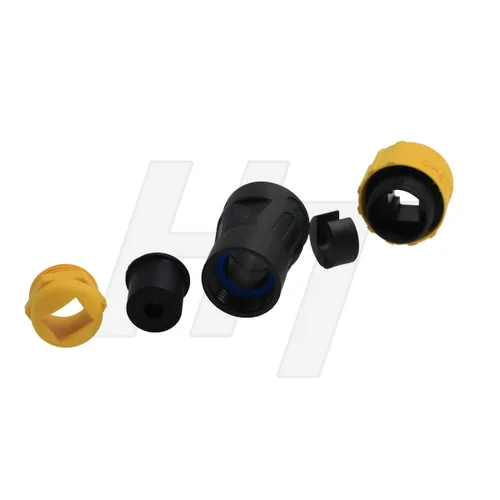 Miniatura 3 de 2sets Ethernet RJ45 conector impermeable hembra Socket Panel posterior montaje frontal (portador de cable)