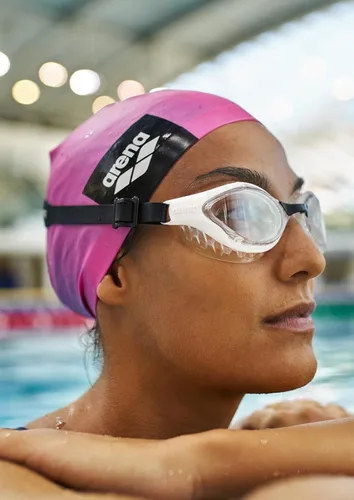 Miniatura 6 de Arena Gafas de natación unisex para adultos Air-Soft antiniebla para hombres y mujeres, diseño ligero y cómodo, sellos acolchados, lentes sin espejo