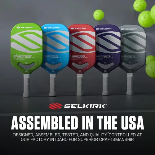 Miniatura 7 de Selkirk Sport Paletas de pickleball Amped Ensambladas en los Estados Unidos Amped Control o Amped Pro Pala de pickleball de fibra de vidrio