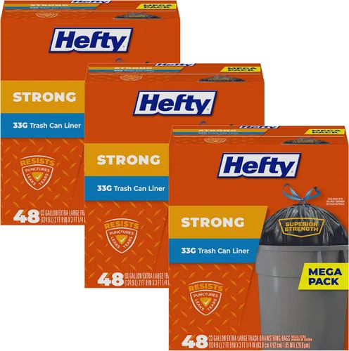 Miniatura 11 de Bolsas Hefty Resistentes para Césped y Hojas, 39 Galones, 18