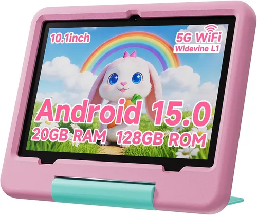 Miniatura 9 de PEICHENG Tableta para Niños con Estuche Protector EVA, Tableta para Niños Android 15.0 PC 10.1 Pulgadas RAM 20GB (4+16Expand) + ROM 128GB IPS 800 *