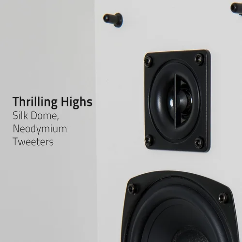 Miniatura 3 de Fluance Elite - Altavoces envolventes bipolares de alta definición de 2 vías para sonido envolvente de amplia dispersión en sistemas de cine