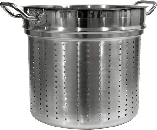 Miniatura 2 de Update International (SPSA-12) 12 ollas para pasta de acero inoxidable de inducción con tapa y colador