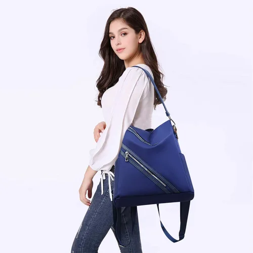 Miniatura 2 de FANDARE - Mochila para mujer, Azul / Patchwork), CC-AW003