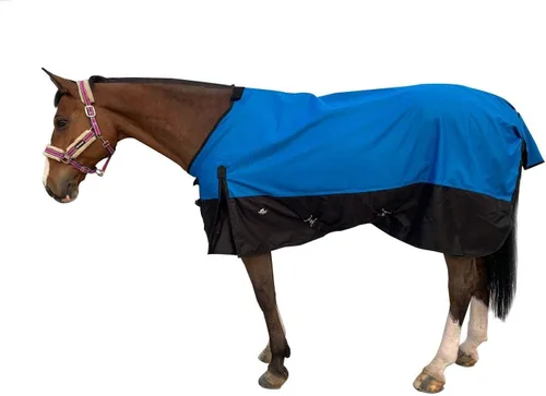 Miniatura 2 de 1200Denier - Manta impermeable y transpirable para caballo (63.8 in), color azul