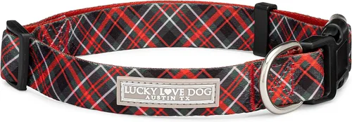 Miniatura 21 de Lucky Love Dog - Collar de perro ajustable con hebilla de fácil clic para los grandes, duradero y cómodo para perros machos y hembras, collar