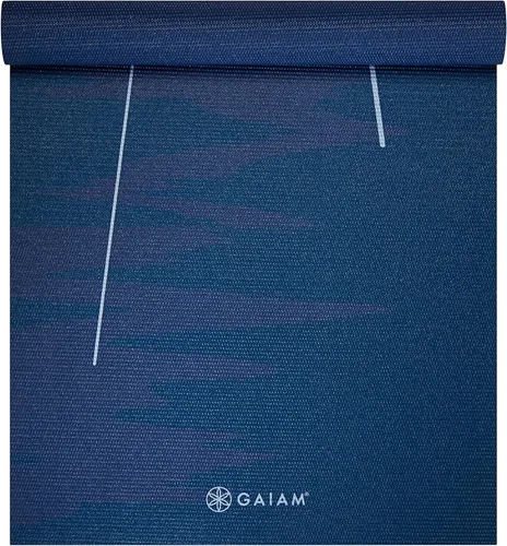 Miniatura 2 de Gaiam - Tapete de yoga con estampado, antideslizante para ejercicio y fitness para todo tipo de yoga, pilates y ejercicios en el suelo Marea