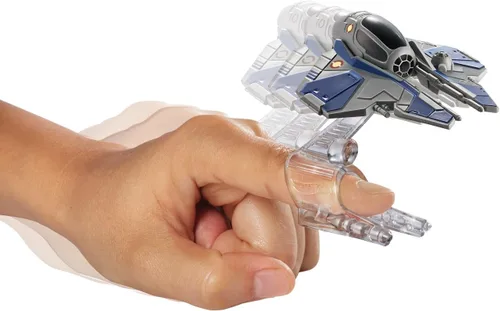 Miniatura 2 de Hot Wheels Vehículo interceptor Jedi de Star Wars Starship