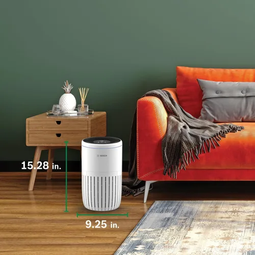 Miniatura 9 de BOSCH - Purificador de aire para el hogar (cubiertas, 810 pies cuadrados), filtro 3 en 1 para polen, humo, polvo, caspa, contaminación al aire