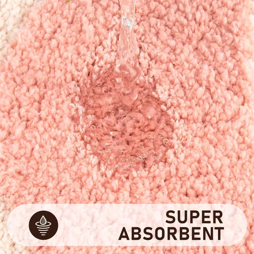 Miniatura 4 de Pauwer Juego de baño bohemio, 3 alfombrillas de microfibra antideslizantes, alfombras absorbentes para ducha e inodoro, pasillo de baño bohemio