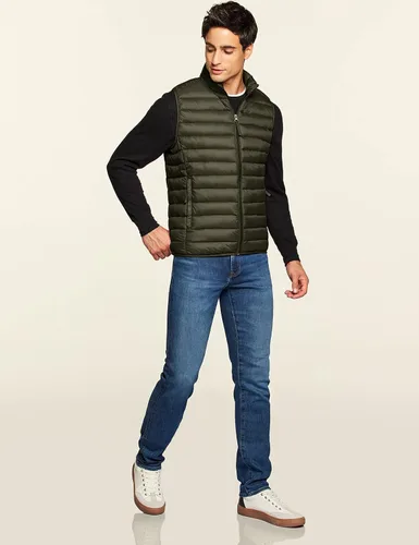 Miniatura 6 de TSLA Chaleco acolchado ligero y plegable para hombre, resistente al agua, para invierno y exteriores