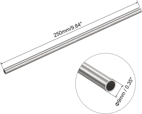 Miniatura 2 de uxcell Tubo capilar del acero inoxidable 304, tubería gruesa del metal de la longitud de la pared de 29.5 ft m x 3.0 ft m del OD 29.5 ft m x 3.0 ft