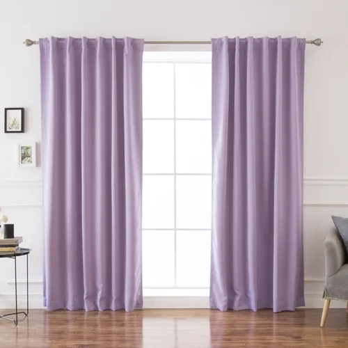 Miniatura 15 de Best Home Fashion Cortinas opacas con aislamiento térmico, pestaña trasera, bolsillo para barra, color gris, 52 pulgadas de ancho x 126 pulgadas
