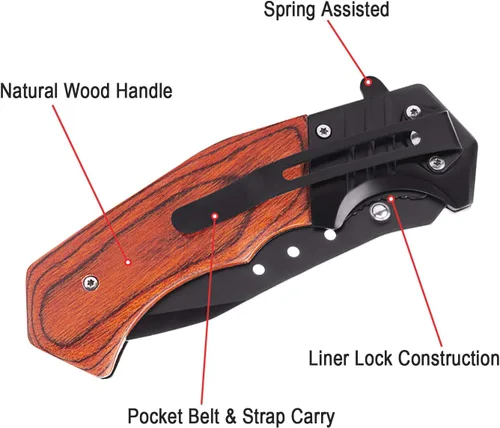 Miniatura 4 de Cuchillo de bolsillo grabado personalizado para hombres, cuchillo con nombres personalizados, idea para papá, novio, él, marido, hijo, día