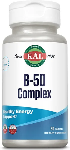 Miniatura 9 de KAL CoEnzyme Complejo de vitamina B, vitaminas B masticables para energía saludable, glóbulos rojos y soporte de la función nerviosa con vitamina