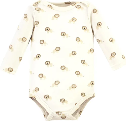 Miniatura 111 de Hudson Baby Body unisex de algodón de manga larga para bebé, leopardo rosa rojo
