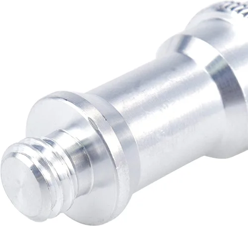 Miniatura 6 de MY MIRONEY Paquete de 2 adaptadores de rosca macho de 3/8" a 1/4" de aleación de aluminio, adaptador de tornillo, espiga para soporte de luz