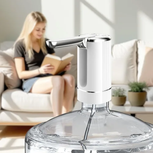 Miniatura 2 de Dispensador de agua plegable con batería de litio de 1200 mAh para botella de 5 galones, bomba de agua estable automática, bomba portátil de agua