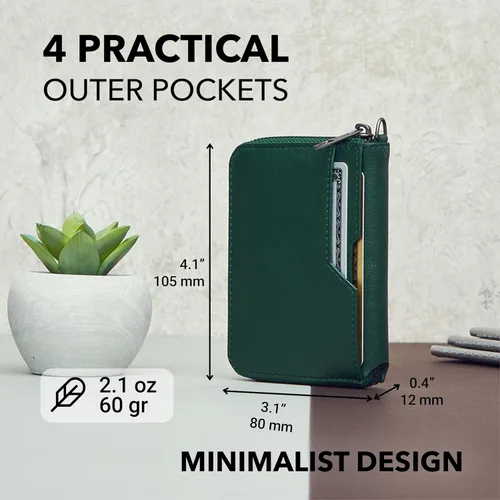 Miniatura 18 de Vaultskin NOTTING HILL - Cartera con cremallera y protección RFID para tarjetas