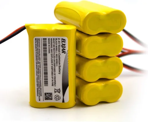 Miniatura 7 de Paquete de 5 baterías de repuesto de Ni-CD de 2.4V 600mAh BP2-A para señal de salida, luz de emergencia BP2A BP2-0A 0BP2-0A CSXWREB3 HUBBEL