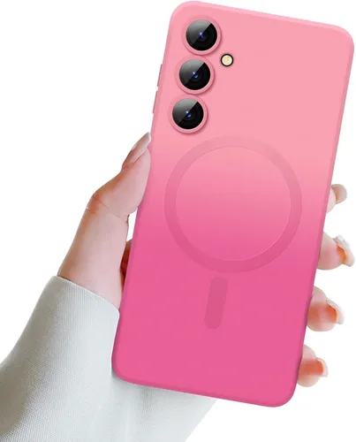 Miniatura 21 de Newseego Funda magnética para Samsung Galaxy S22 5G, funda de silicona líquida suave de lujo, antiarañazos, a prueba de golpes, protector completo