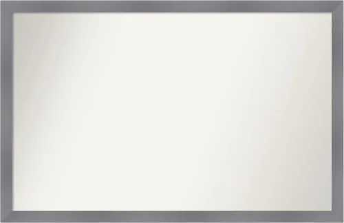 Miniatura 387 de Amanti Art Espejo personalizado, espejo de baño gris plomo a rayas, espejo de pared o espejo de tocador de baño sobre el fregadero