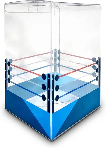 Protector de caja de anillo de lucha – Funda protectora de plástico de 0.020 in de grosor compatible con figuras de vinilo Funko Pop de 4 pulgadas –