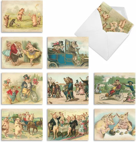Miniatura 8 de The Best Card Company - 10 tarjetas de agradecimiento surtidas con sobres, juego surtido de tarjetas de agradecimiento de 4 x 5.12 pulgadas - Notes