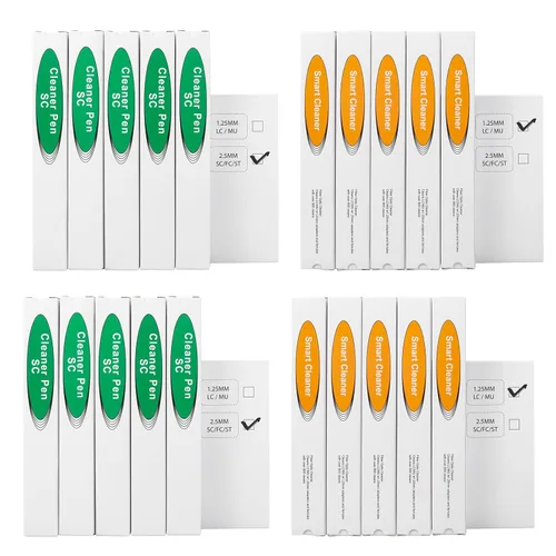 Miniatura 20 de 1 pc limpiador de fibra óptica Herramientas de fibra óptica Cleaing Pen para LC/MU 0.049 in Conector Más de 800 Limpia la cara del extremo