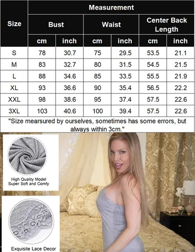 Miniatura 7 de Avidlove - Camisón de lencería sexy de mujer para dormir