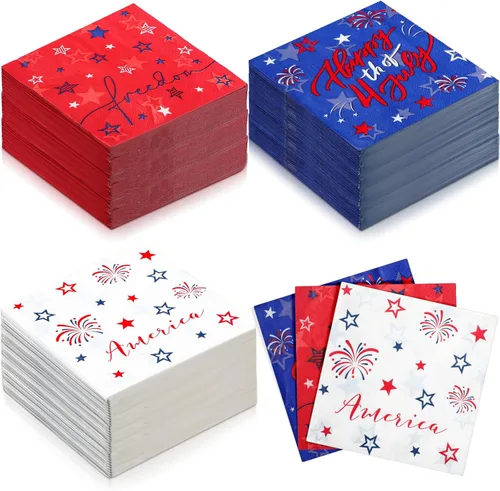 Miniatura 11 de Honoson Servilletas de Papel Desechables para Cóctel de Invitados Servilletas de Bebidas para Cena Toalla de Mano para Suministros de Fiesta