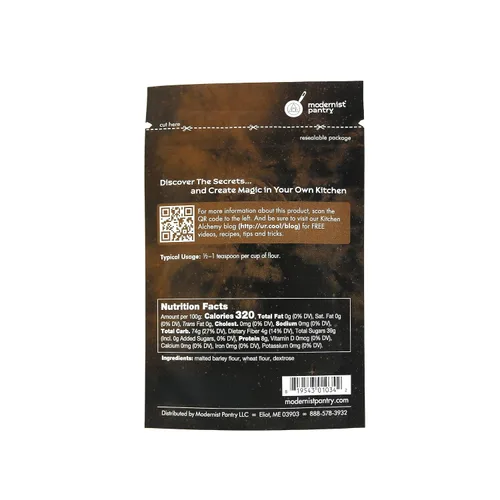 Miniatura 3 de Polvo de malta de cebada diastásica, vegano, certificado OU Kosher - 50 g/2 oz