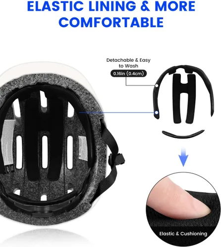 Miniatura 3 de Besttravel Casco de patineta, cascos de bicicleta de ajuste, multideporte, patinaje, longboard, casco de viaje para hombres y mujeres Large