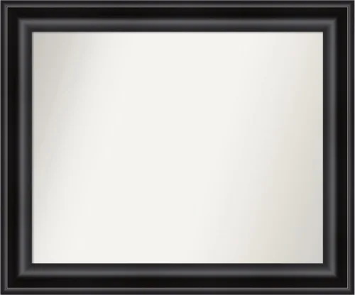 Miniatura 687 de Amanti Art Espejo personalizado, espejo de baño negro puente, espejo de pared o espejo de tocador de baño sobre el fregadero (26 x 26 pulgadas)