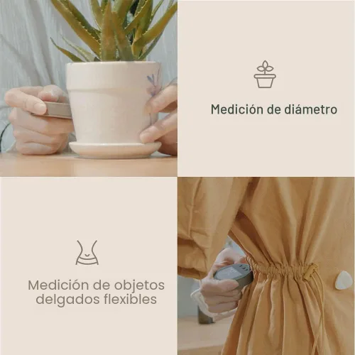Miniatura 3 de HomeMagician - Cinta métrica digital electrónica de 324 pies con pantalla LCD, regla digital recargable, pequeña herramienta de medición inteligente