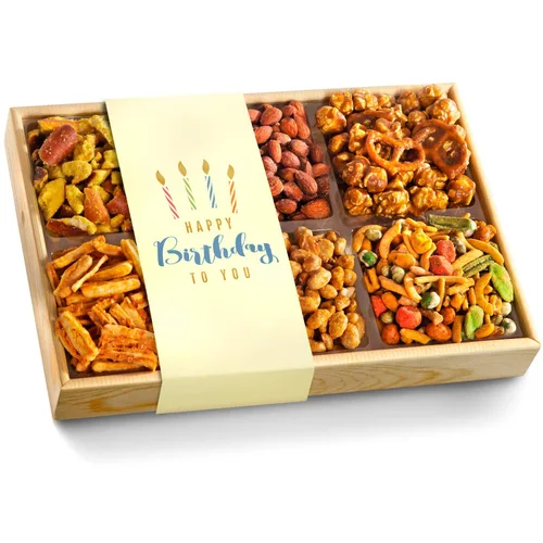 Miniatura 4 de Caja de regalo de bandeja de refrigerios y frutos secos variados Crunch 'n Munch para el Día del Padre