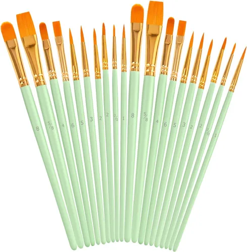 Miniatura 16 de para niños, adolescentes, chicas adolescentes, cosas de moda, relleno para cesta de Pascua, juego de pinceles de pintura acrílica Soucolor para Rosa