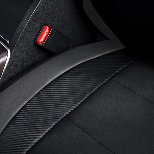 Miniatura 6 de Flying Banner Fundas para Asientos de Coche Impermeables de Cuero Sintético con Fibra de Carbono para Asientos Delanteros y Traseros