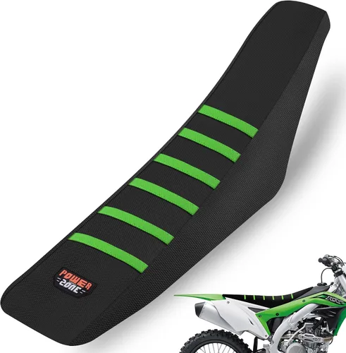 Miniatura 15 de Funda universal para asiento de motocicleta, agarre de goma antideslizante a rayas, costura suave para CRF WR WRF RMZ YZF SXF EXC EXC XC SX CR KLX