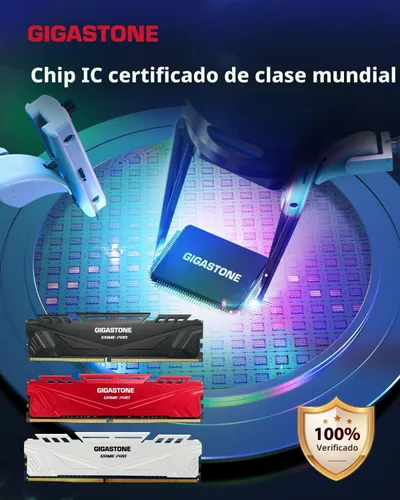Miniatura 5 de 【DDR4 RAM】 GIGASTONE Game PRO Kit de 32 GB (2 x 16 GB) DDR4 3200 MHz PC4-25600 CL 16-18-18-40 Intel XMP 2.0 AMD Ryzen 1.35V UDIMM 288 Pin sin búfer