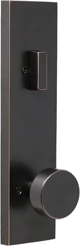 Miniatura 3 de Weslock Leighton - Manija de entrada (bronce aceitado)