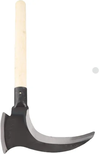 Miniatura 9 de Hz de deshierbe de 16.5 pulgadas, acero de manganeso de doble guadaña para jardín, mango de madera, para césped, patio, terraza, pavimentación
