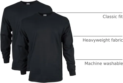 Miniatura 60 de Gildan - Camiseta de manga larga de algodón ultra estilo G2400 para adultos, paquete múltiple